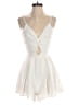 Luxxel 100% Polyester Ivory Romper Size S - photo 1