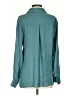 Vince. 100% Silk Teal Long Sleeve Silk Top Size 4 - photo 2