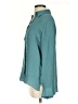 Vince. 100% Silk Teal Long Sleeve Silk Top Size 4 - photo 5