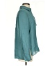 Vince. 100% Silk Teal Long Sleeve Silk Top Size 4 - photo 4
