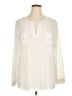 Nostalgia 100% Polyester Ivory 3/4 Sleeve Blouse Size XL - photo 1