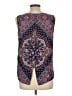 Renee C. 100% Polyester Paisley Purple Sleeveless Blouse Size L - photo 2