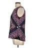 Renee C. 100% Polyester Paisley Purple Sleeveless Blouse Size L - photo 5