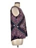 Renee C. 100% Polyester Paisley Purple Sleeveless Blouse Size L - photo 4