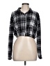 No Comment Plaid Black Long Sleeve Blouse Size L - photo 1
