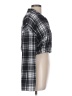 No Comment Plaid Black Long Sleeve Blouse Size L - photo 4