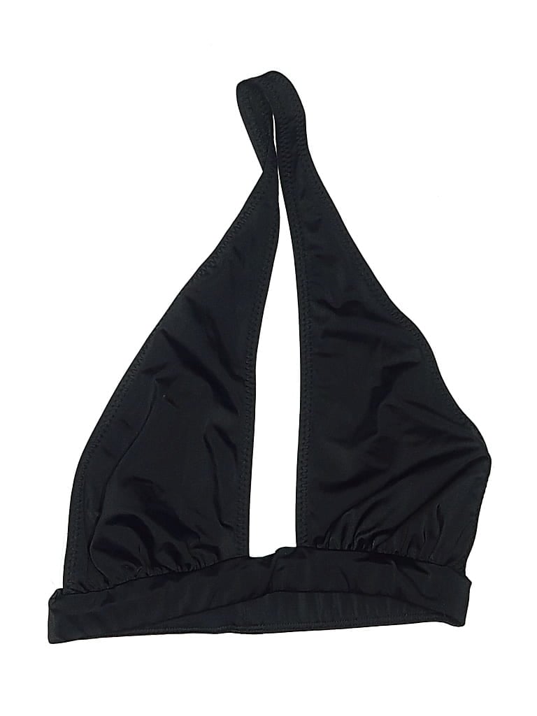 Pre-owned Norma Kamali Swimsuit Top Black Solid Pattern Swimwear