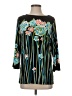 Bob Mackie Teal 3/4 Sleeve Blouse Size XS - photo 1
