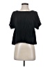 Madewell 100% Polyester Black Texture &amp; Thread Micropleat Top Size XS - photo 1