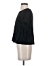 Madewell 100% Polyester Black Texture &amp; Thread Micropleat Top Size XS - photo 5