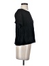 Madewell 100% Polyester Black Texture &amp; Thread Micropleat Top Size XS - photo 4
