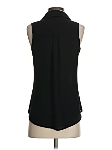 Express Sleeveless Button-Down Shirt (view 2)