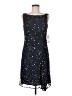 Patra 100% Rayon Blue Black Cocktail Dress Size 8 - photo 1