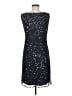 Patra 100% Rayon Blue Black Cocktail Dress Size 8 - photo 2