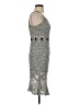 Unbranded Tweed Silver Cocktail Dress Size P (estimated, petite) - photo 4
