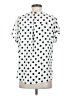 Maurices 100% Polyester Polka Dots White Short Sleeve Blouse Size XS - photo 2