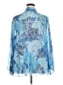 Susan Graver 100% Polyester Blue Long Sleeve Blouse Size 2X - photo 2