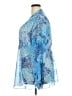 Susan Graver 100% Polyester Blue Long Sleeve Blouse Size 2X - photo 5