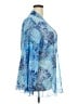 Susan Graver 100% Polyester Blue Long Sleeve Blouse Size 2X - photo 4