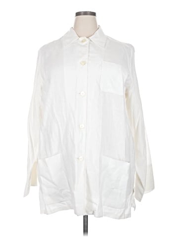 Lauren by Ralph Lauren 3/4 Sleeve Button-Down Shirt (view 1)