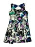 Justice 100% Polyester Print Green Dress Size 10 - photo 2