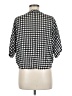 Express Houndstooth Black 3/4 Sleeve Blouse Size XS - photo 2