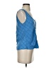 Maven West 100% Cupro Blue Tank Top Size S - photo 4