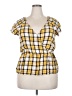 Sanctuary Yellow Short Sleeve Blouse Size XXL - photo 1