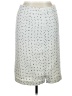 Ann Taylor 100% Polyester Polka Dots Gray White Casual Skirt Size 14 - photo 1