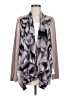 LOGO by Lori Goldstein 100% Polyester Gray Cardigan Size M - photo 1