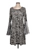 MSK Animal Print Gray Casual Dress Size L - photo 1