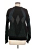 Impact 100% Acrylic Argyle Black Pullover Sweater Size M - photo 1
