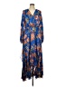 Elliatt Paisley Blue Casual Dress Size L - photo 1