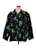 Maggie Barnes Tropical Black Jacket Size 4X - photo 1