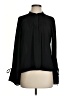 J.Crew 100% Polyester Black Long Sleeve Blouse Size S - photo 1