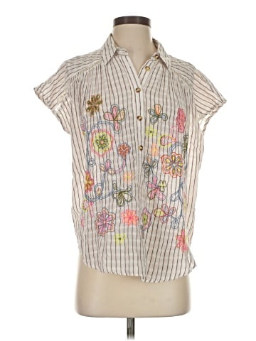 Pilcro by Anthropologie Short Sleeve Blouse (view 1)