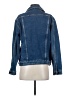 Topshop 100% Cotton Graphic Blue Denim Jacket Size 4 - photo 2