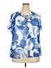 wonderly Blue Short Sleeve Blouse Size 2X - photo 1