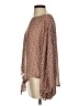 AaKaa 100% Polyester Brown 3/4 Sleeve Blouse Size S - photo 5