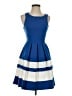 Sugarlips Color Block Blue Casual Dress Size XS - photo 1