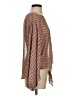 AaKaa 100% Polyester Brown 3/4 Sleeve Blouse Size S - photo 4