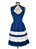Sugarlips Color Block Blue Casual Dress Size XS - photo 2
