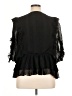 Express 100% Polyester Black 3/4 Sleeve Blouse Size XL - photo 2