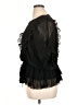 Express 100% Polyester Black 3/4 Sleeve Blouse Size XL - photo 5