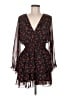 Zara 100% Polyester Hearts Black Cocktail Dress Size M - photo 1