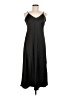 Unbranded 100% Polyester Solid Black Casual Dress Size Med Petite - photo 1