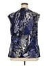 Kasper Animal Print Blue Sleeveless Blouse Size 2X - photo 2