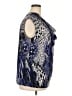 Kasper Animal Print Blue Sleeveless Blouse Size 2X - photo 4