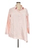 Joan Rivers Color Block Pink 3/4 Sleeve Button-Down Shirt Size 20 - photo 1