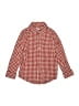 Cat & Jack Checkered-gingham Red Long Sleeve Button-Down Shirt Size 4 - 5 - photo 1